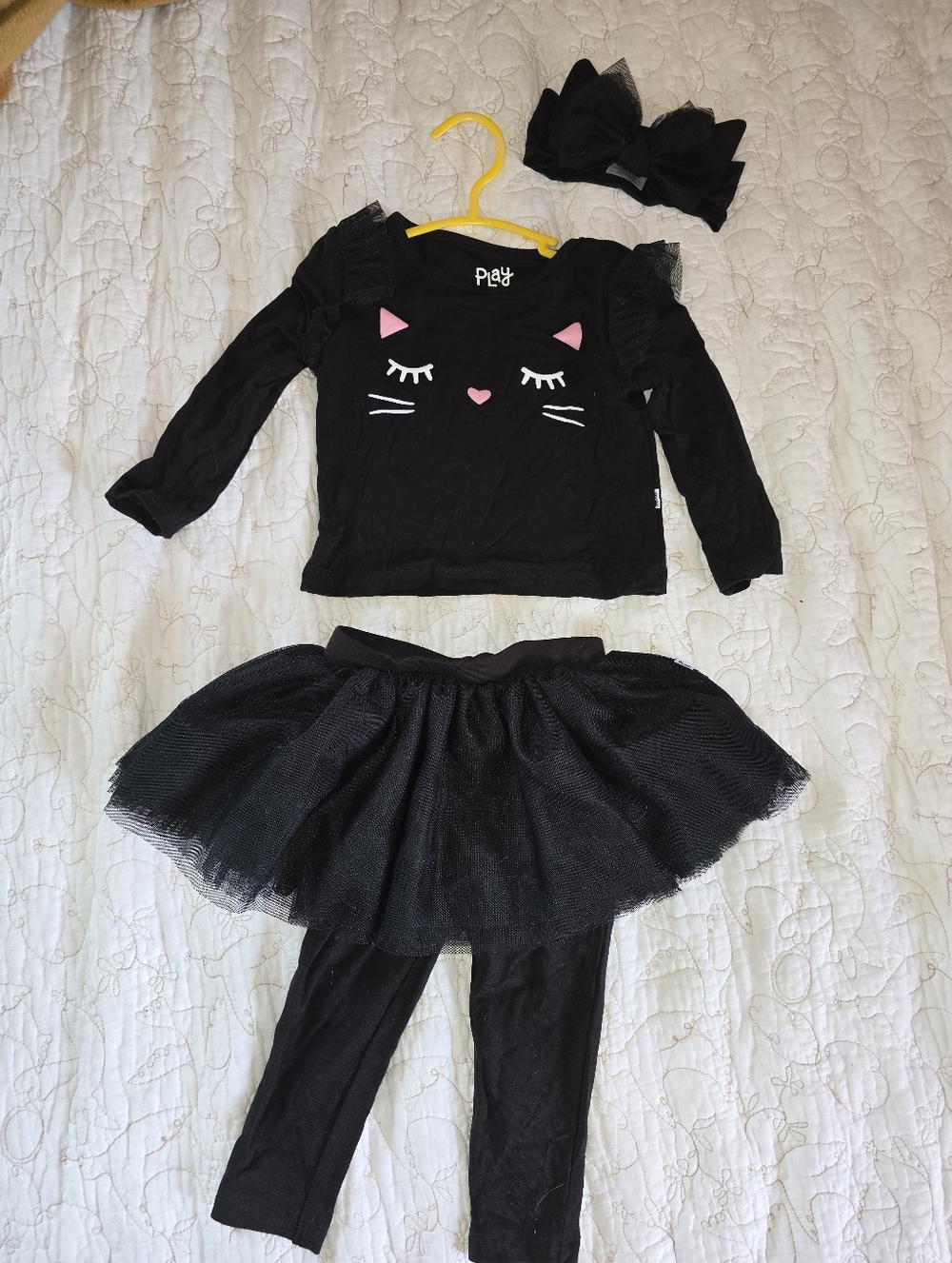 Black Cat Little Sleepies Outfit